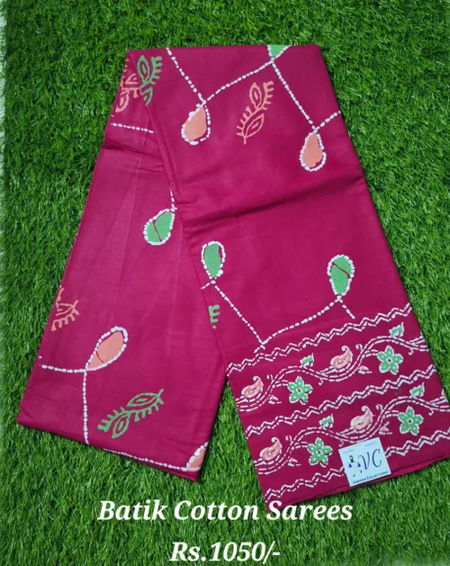 Lightweight Batik Cotton Sarees